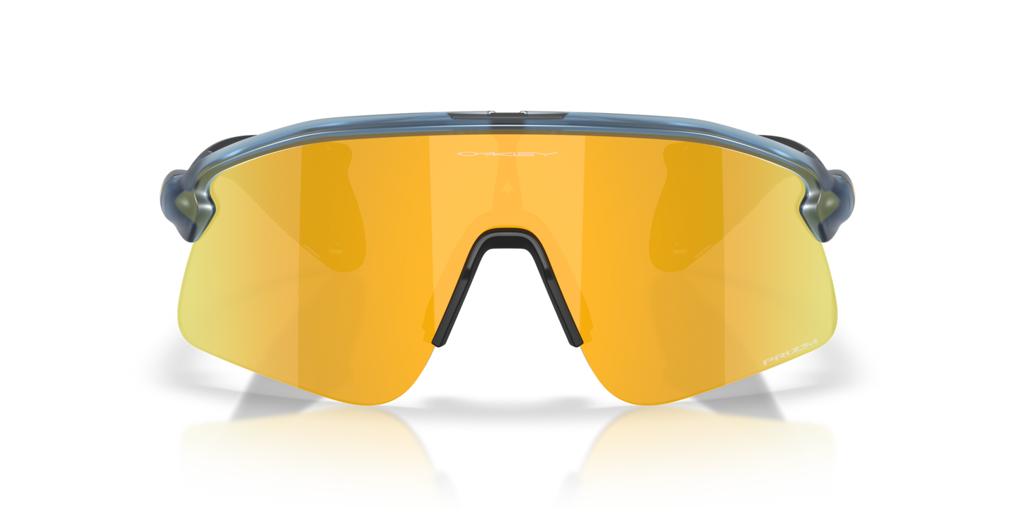 Oakley Sunglass Stunt Devil S prizm 24k Lenses,  matte transparent abyss Frame