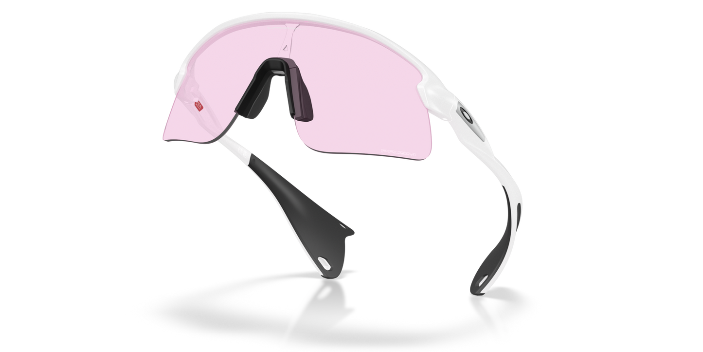 Oakley Sunglass Stunt Devil S prizm low light Lenses With matte white Frame