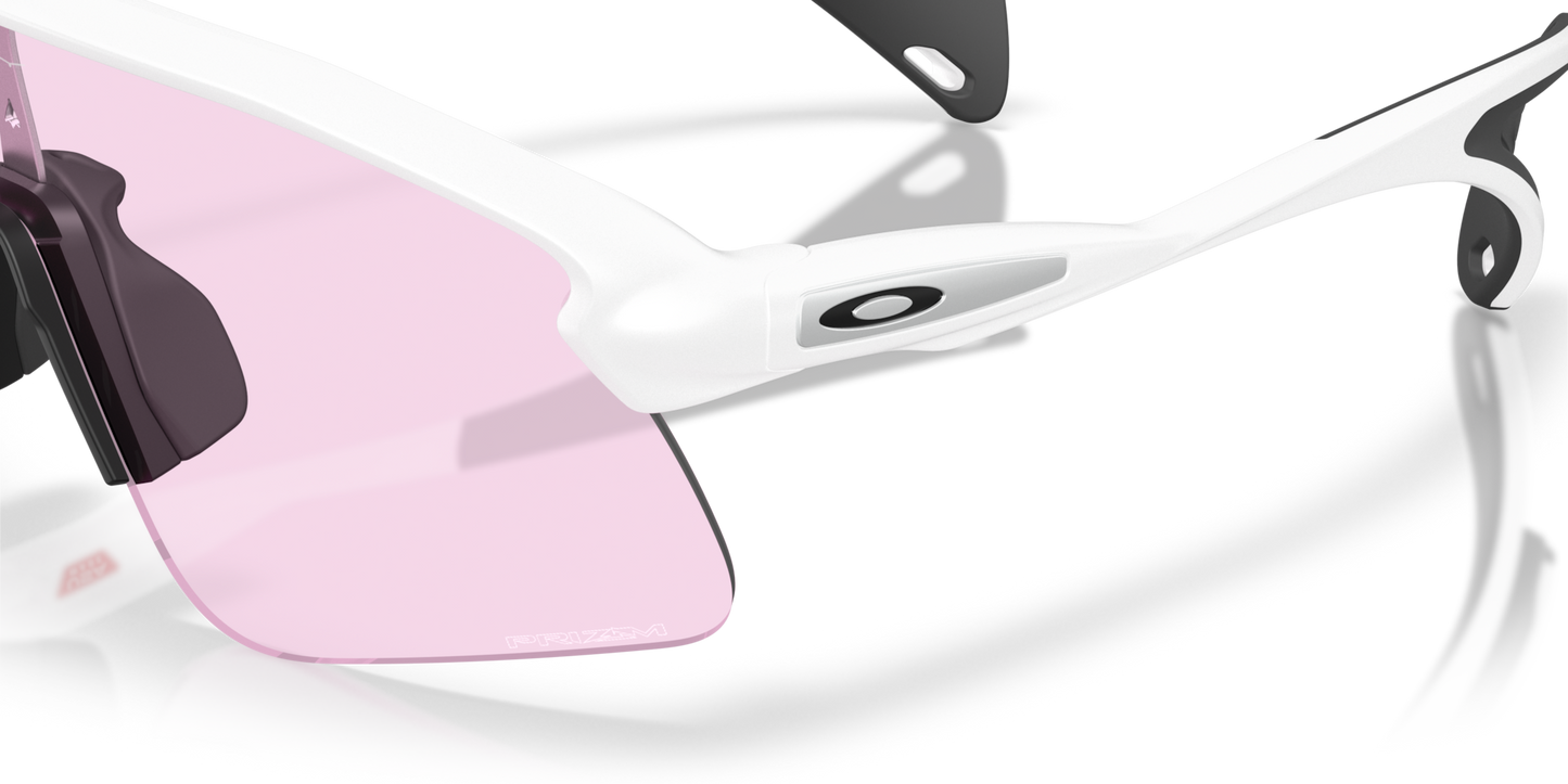 Oakley Sunglass Stunt Devil S prizm low light Lenses With matte white Frame