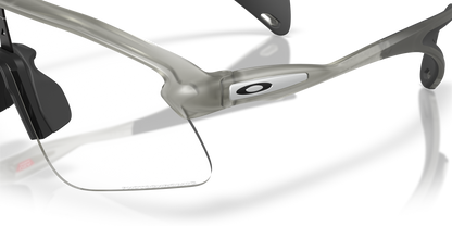 Oakley Sunglass Stunt Devil S clear to black iridium photochromic Lenses with  matte grey ink Frame