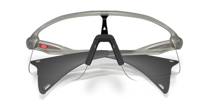Oakley Stunt S clear to black iridium photochromic Lenses, matte grey ink Frame