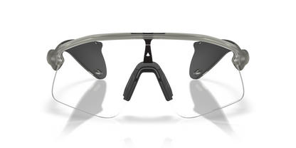 Oakley Sunglass Stunt Devil S clear to black iridium photochromic Lenses with  matte grey ink Frame