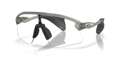 Oakley Stunt S clear to black iridium photochromic Lenses, matte grey ink Frame