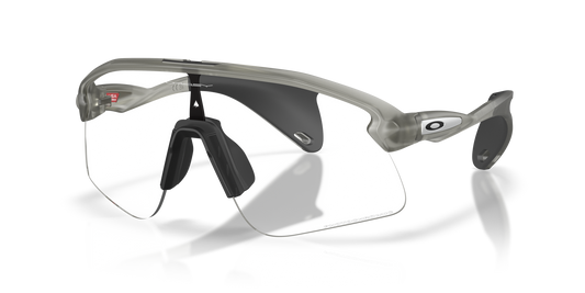 Oakley Sunglass Stunt Devil S clear to black iridium photochromic Lenses with  matte grey ink Frame