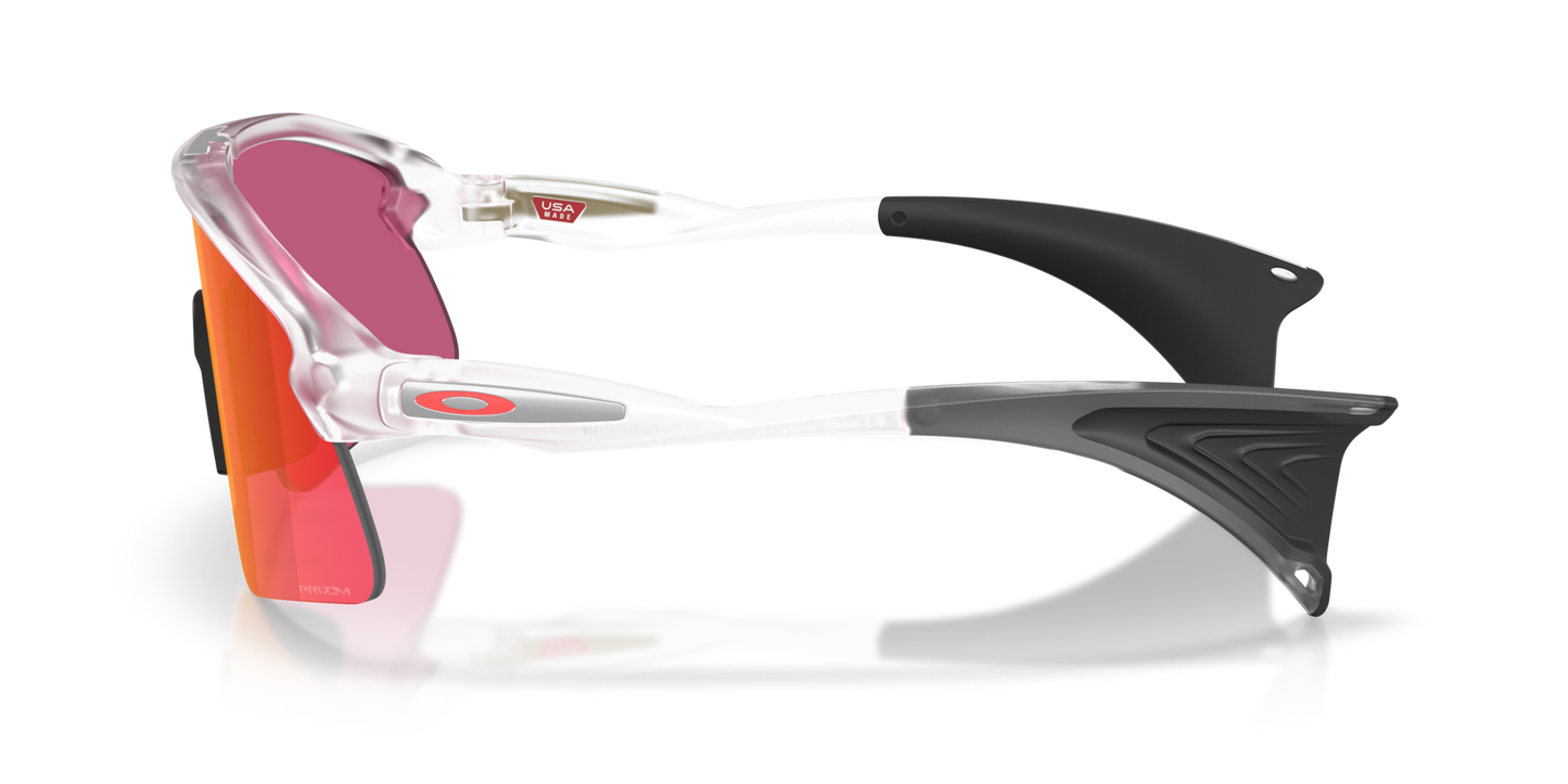 Oakley Sunglass Stunt Devil S prizm field Lenses,  matte clear Frame