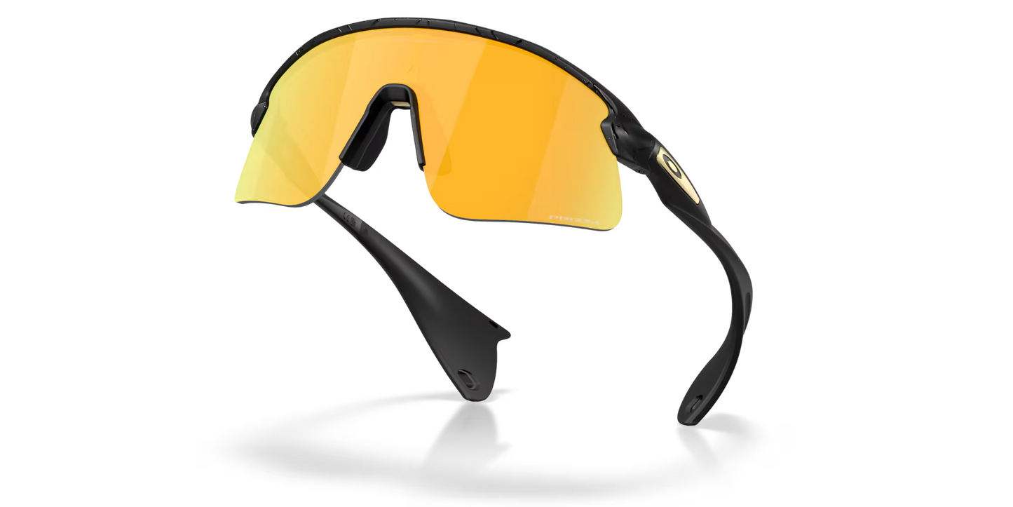 Oakley Stunt Devil prizm 24k Lenses,  matte black splatter Frame