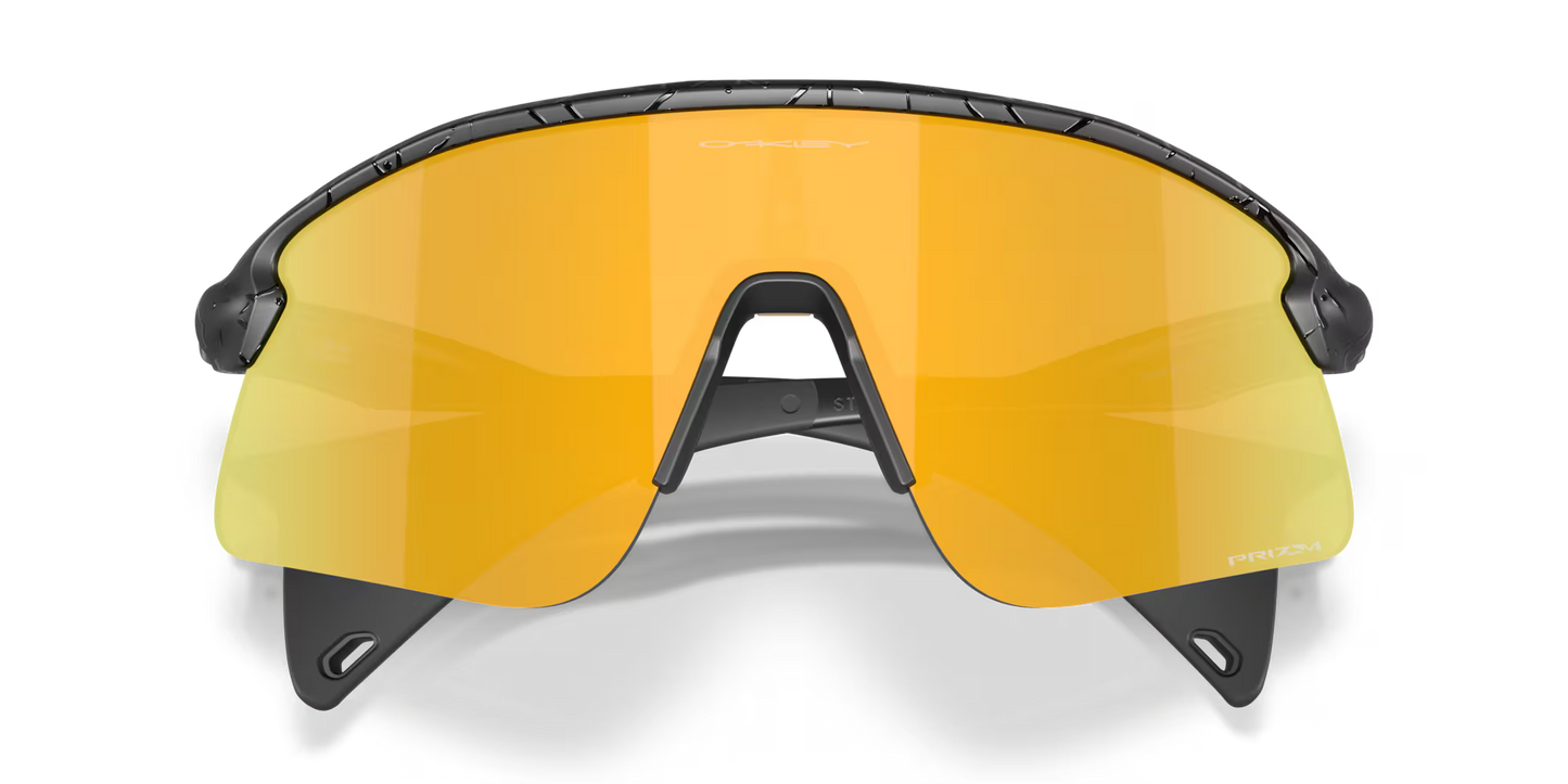 Oakley Stunt Devil prizm 24k Lenses,  matte black splatter Frame