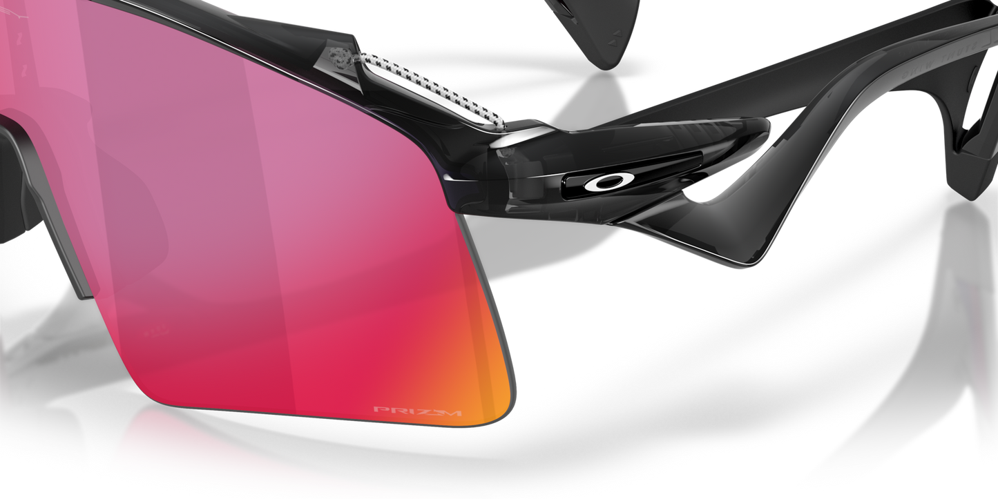Oakley Sunglass Stunt Wing prizm road Lenses with black ink Frame