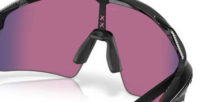 Oakley Sunglass Stunt Wing prizm road Lenses with black ink Frame
