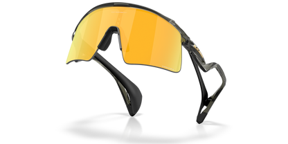 Oakley Sunglass Stunt Wing prizm 24k Lenses with grey smoke Frame