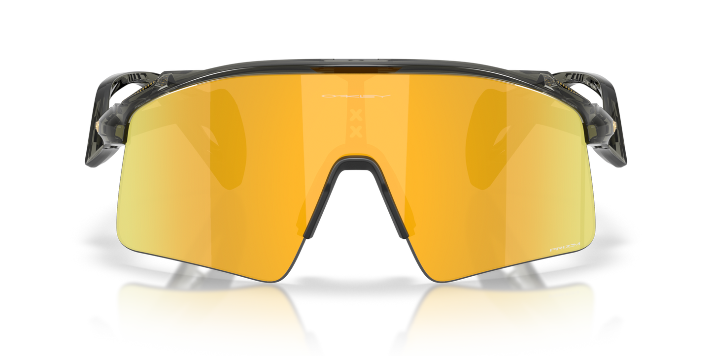 Oakley Sunglass Stunt Wing prizm 24k Lenses with grey smoke Frame