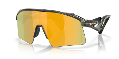 Oakley Sunglass Stunt Wing prizm 24k Lenses with grey smoke Frame