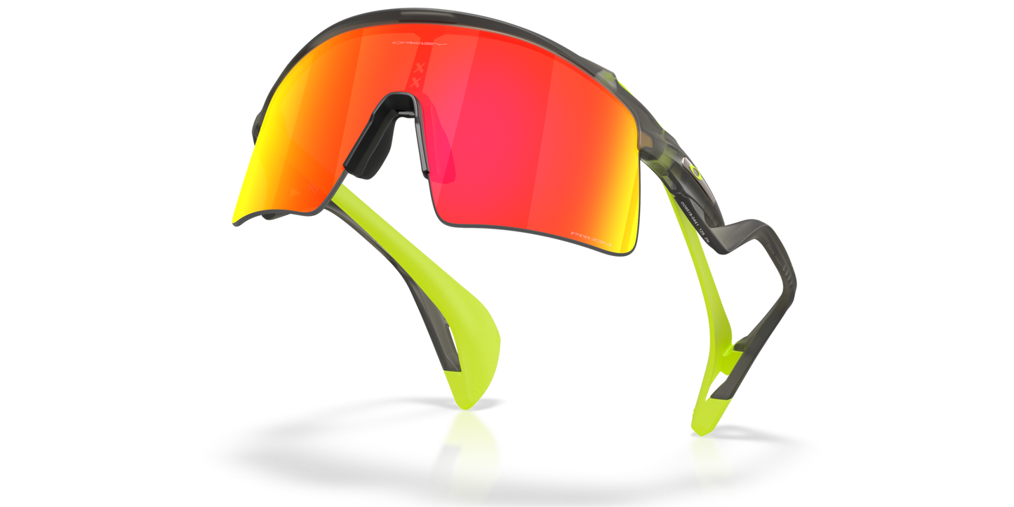 Oakley Sunglass Stunt Wing prizm ruby Lenses Woth matte grey smoke Frame