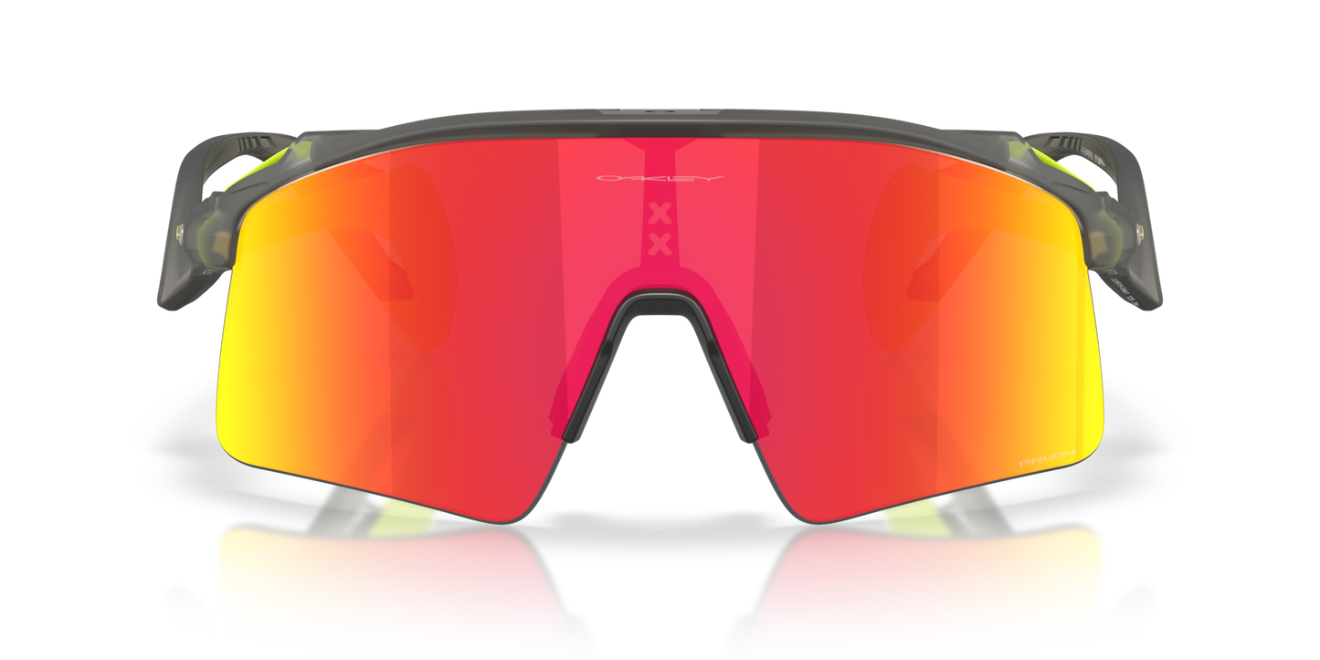 Oakley Sunglass Stunt Wing prizm ruby Lenses Woth matte grey smoke Frame