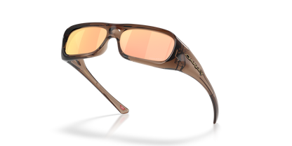 Oakley Sunglass Permian prizm rose gold Lenses,  brown smoke Frame