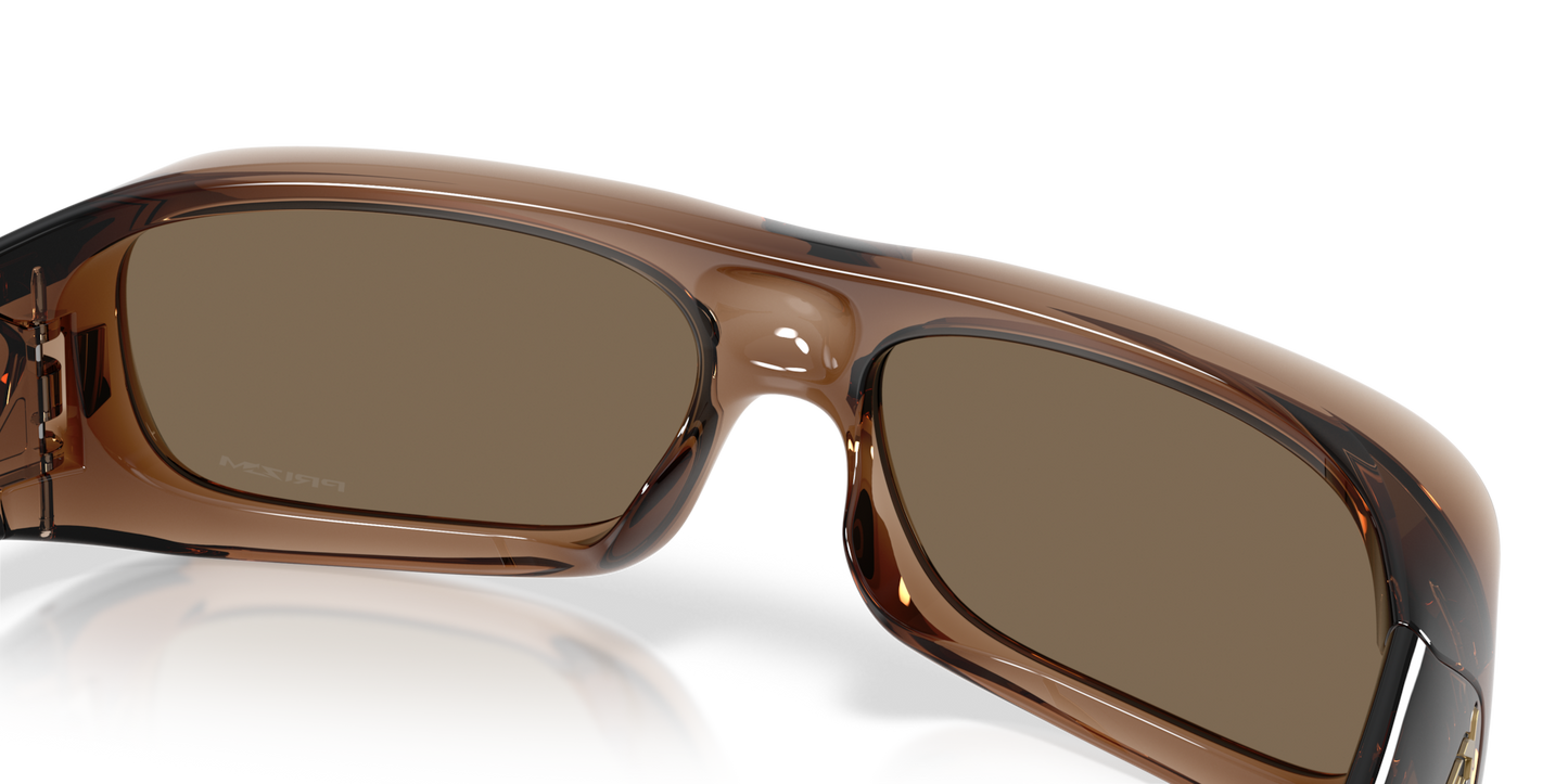 Oakley Sunglass Permian prizm rose gold Lenses,  brown smoke Frame