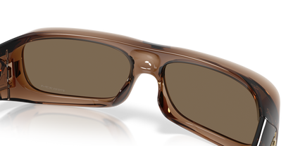 Oakley Sunglass Permian prizm rose gold Lenses,  brown smoke Frame