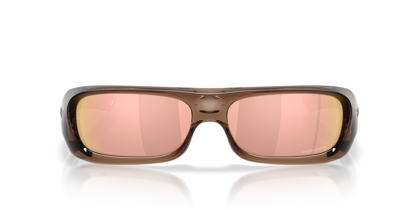 Oakley Sunglass Permian prizm rose gold Lenses,  brown smoke Frame