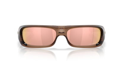 Oakley Sunglass Permian prizm rose gold Lenses,  brown smoke Frame
