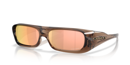 Oakley Sunglass Permian prizm rose gold Lenses,  brown smoke Frame
