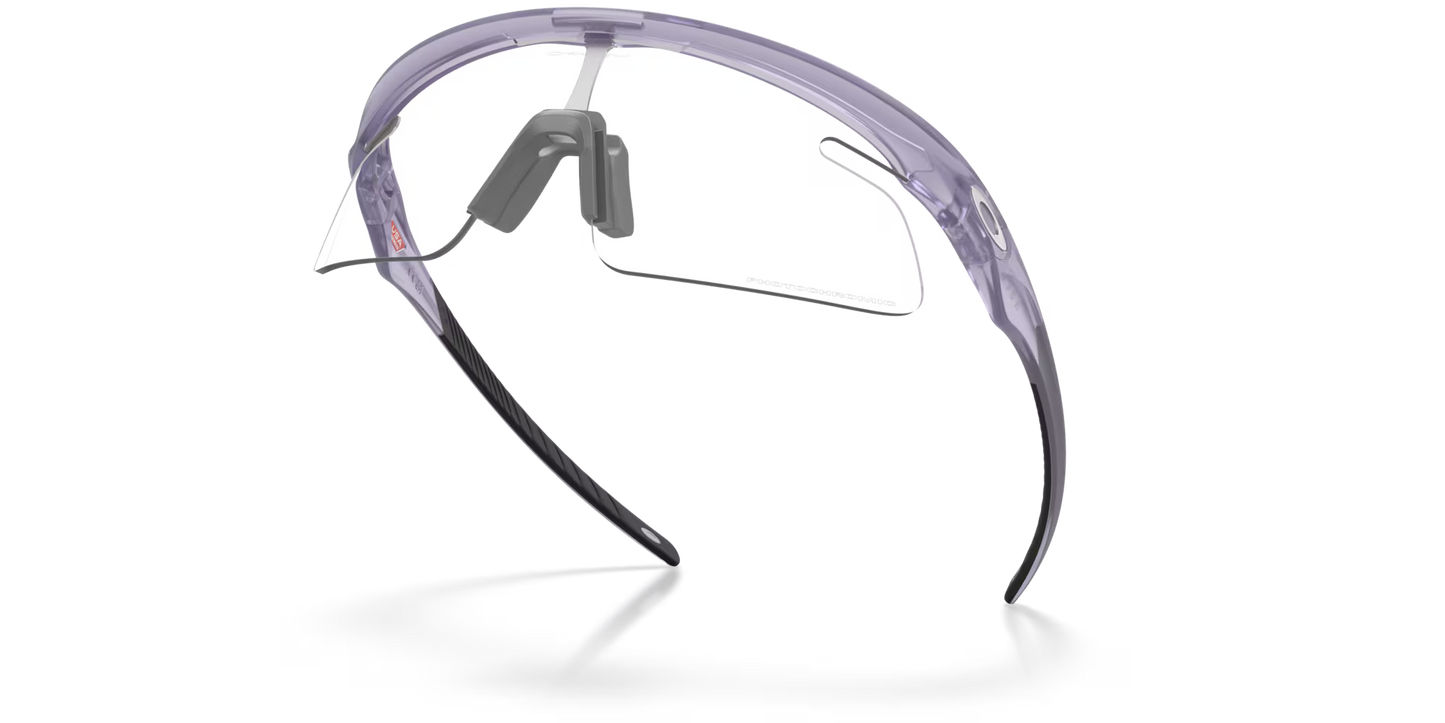 RSLV Lite Clear to black iridium photochromic Lenses,  matte transparent lilac Frame