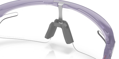 RSLV Lite Clear to black iridium photochromic Lenses,  matte transparent lilac Frame