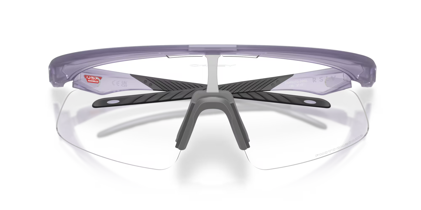 RSLV Lite Clear to black iridium photochromic Lenses,  matte transparent lilac Frame