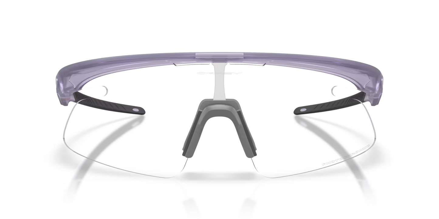 RSLV Lite Clear to black iridium photochromic Lenses,  matte transparent lilac Frame