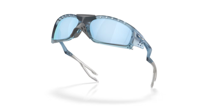 Oakley Plantaris SQ prizm deep water polarized Lenses,  matte trans stonewash Frame