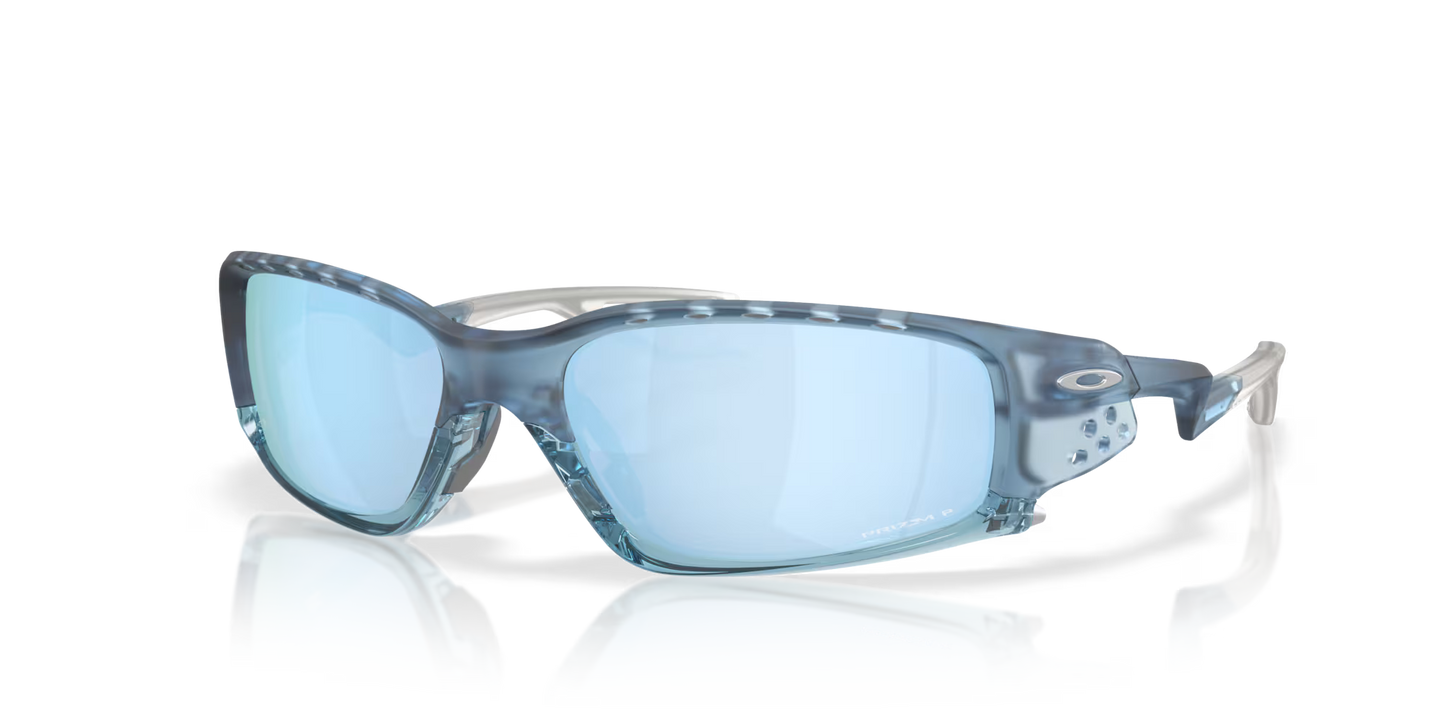 Oakley Plantaris SQ prizm deep water polarized Lenses,  matte trans stonewash Frame