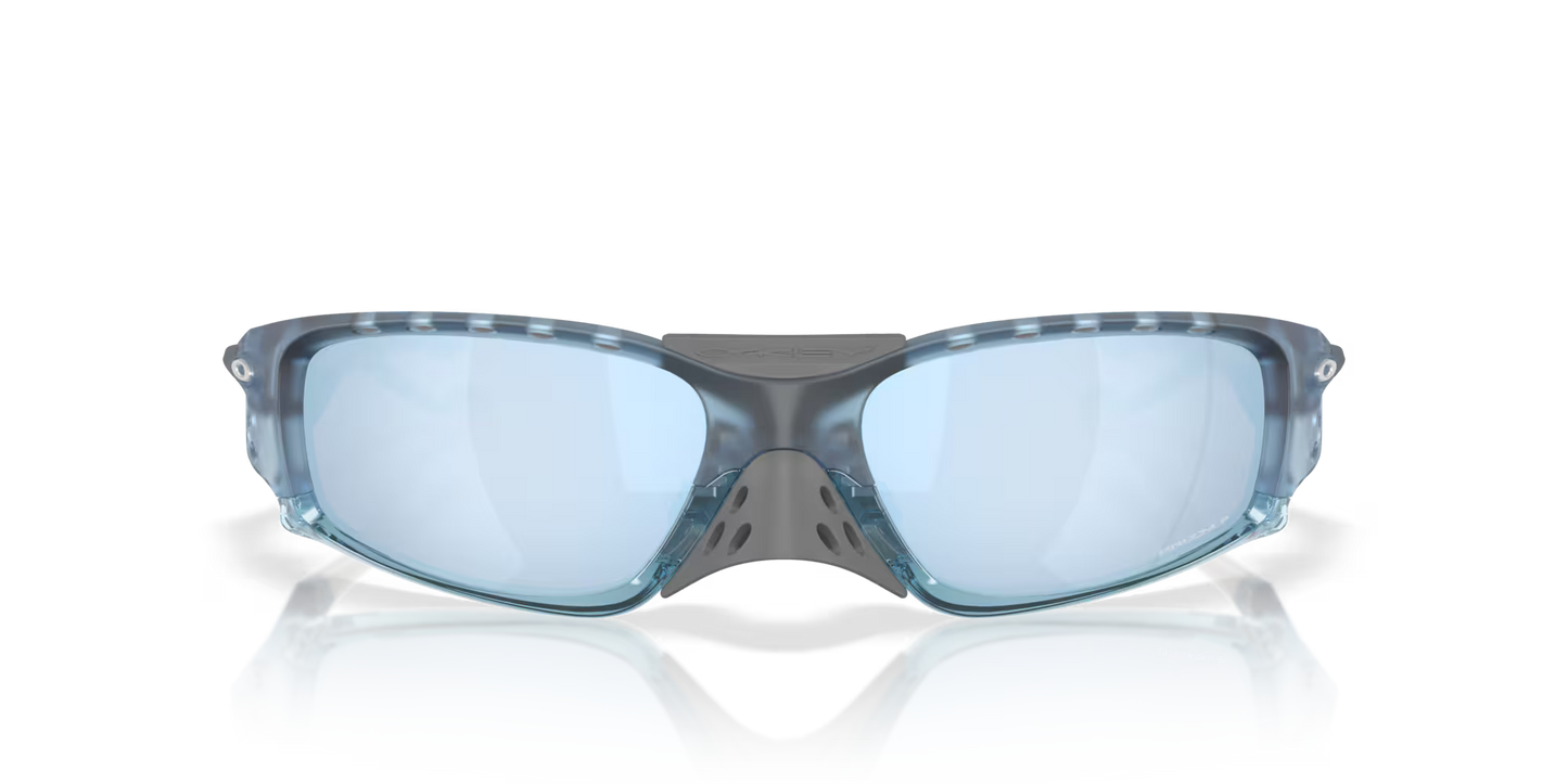 Oakley Plantaris SQ prizm deep water polarized Lenses,  matte trans stonewash Frame
