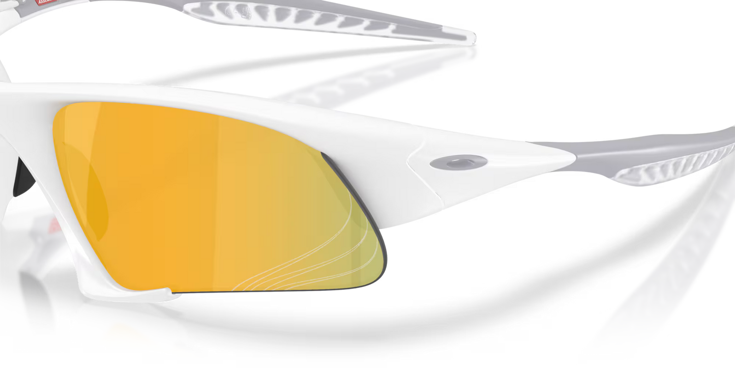 Oakley Suture Jacket prizm 24k polarized Lenses, matte white Frame