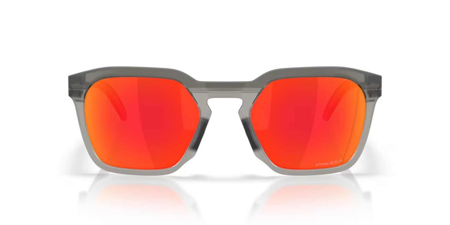 Oakley HSTN SQ prizm ruby Lenses,matte grey smoke Frame