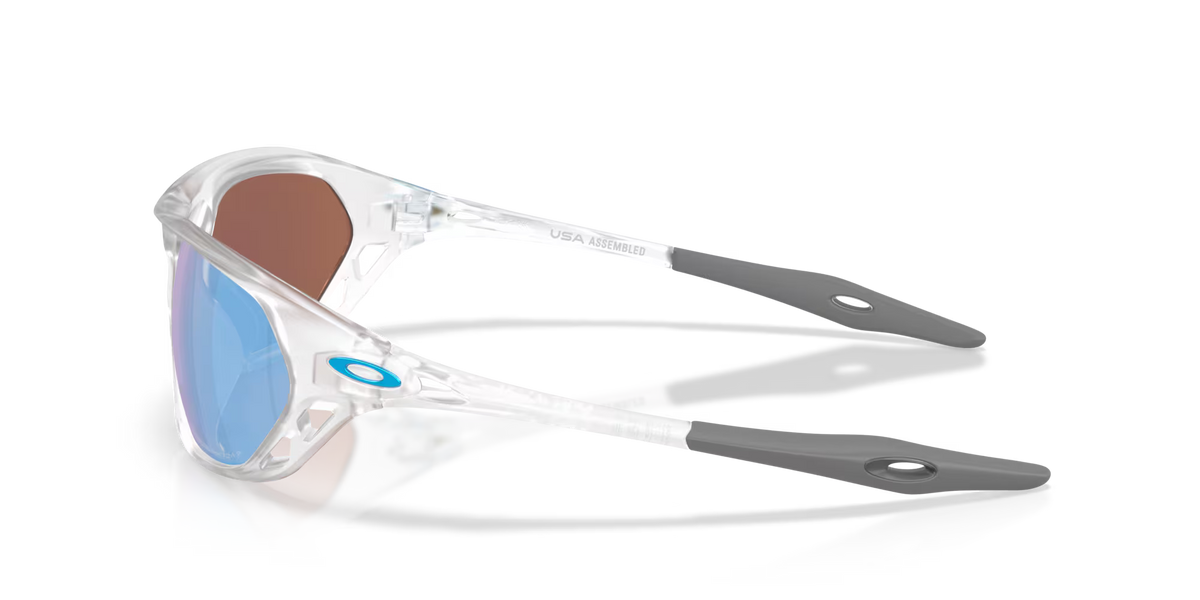 Oakley Cage Jacket Matte Clear Prizm Deep Water Polarized