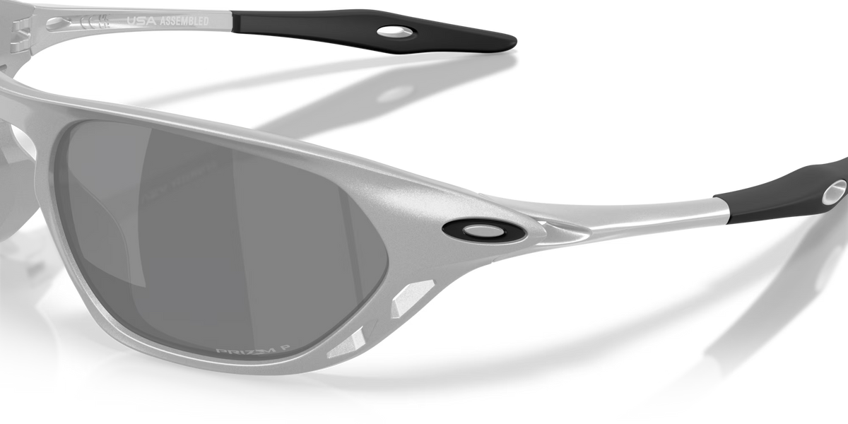 Oakley Cage Jacket prizm black polarized Lenses,  x silver Frame