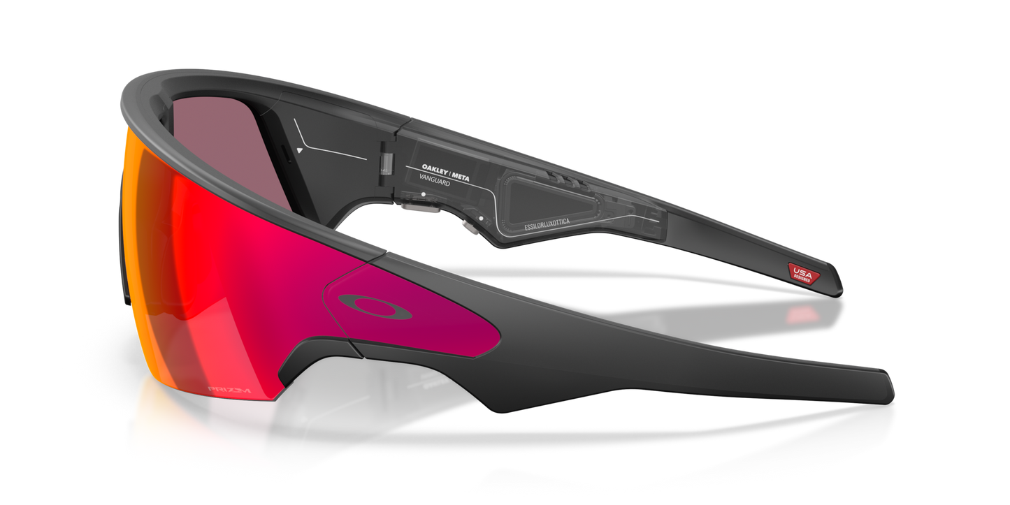 Oakley Sunglass  Meta Vanguard prizm road Lenses,  black Frame