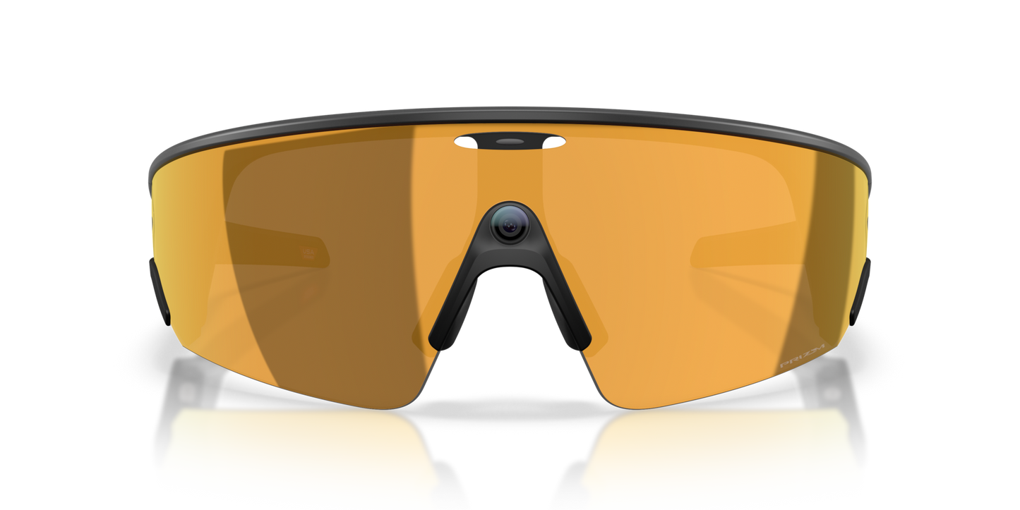 Oakley Sunglass Meta Vanguard prizm 24k Lenses with black Frame