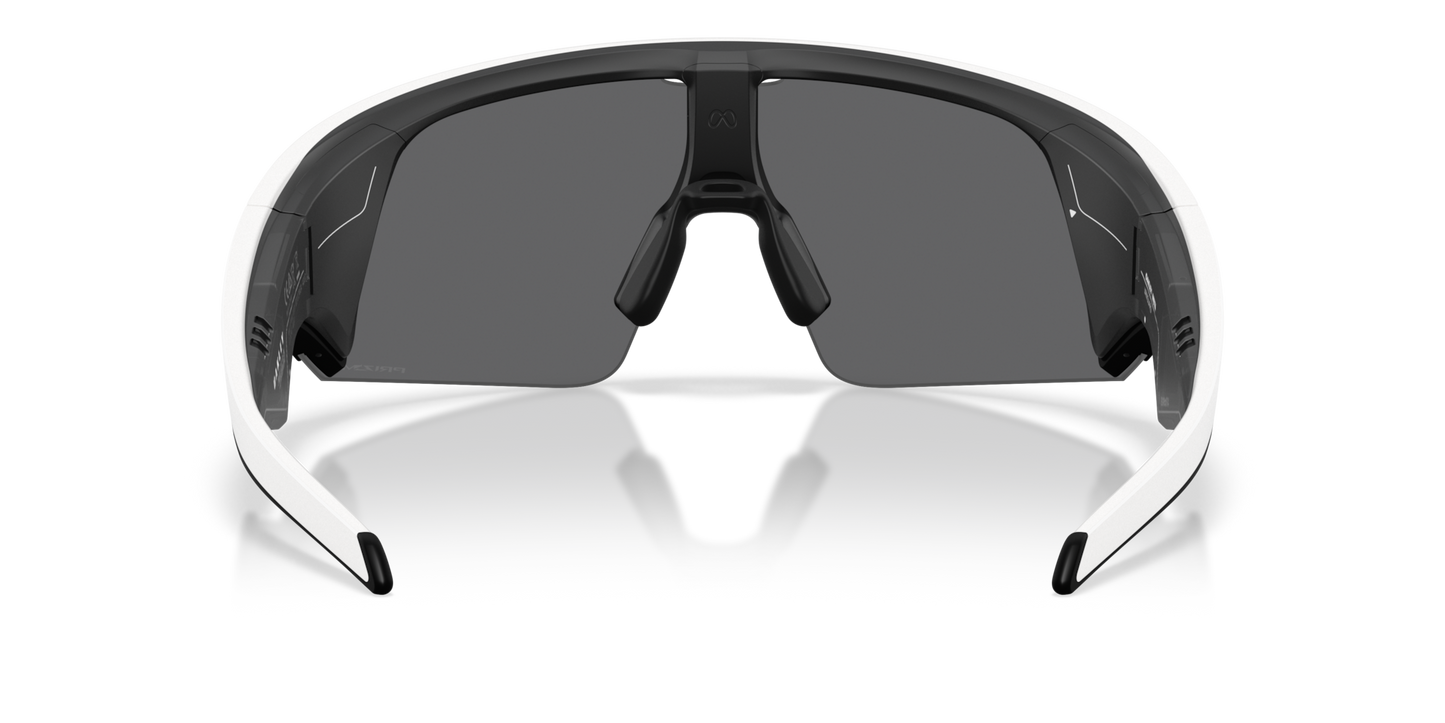 Oakley Sunglass Meta Vanguard prizm black Lenses with white Frame