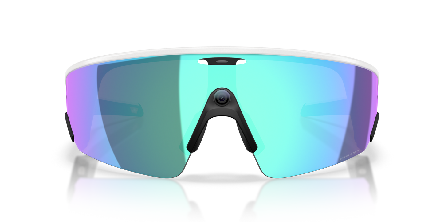 Oakley Sunglass Meta Vanguard prizm sapphire Lenses with white Frame