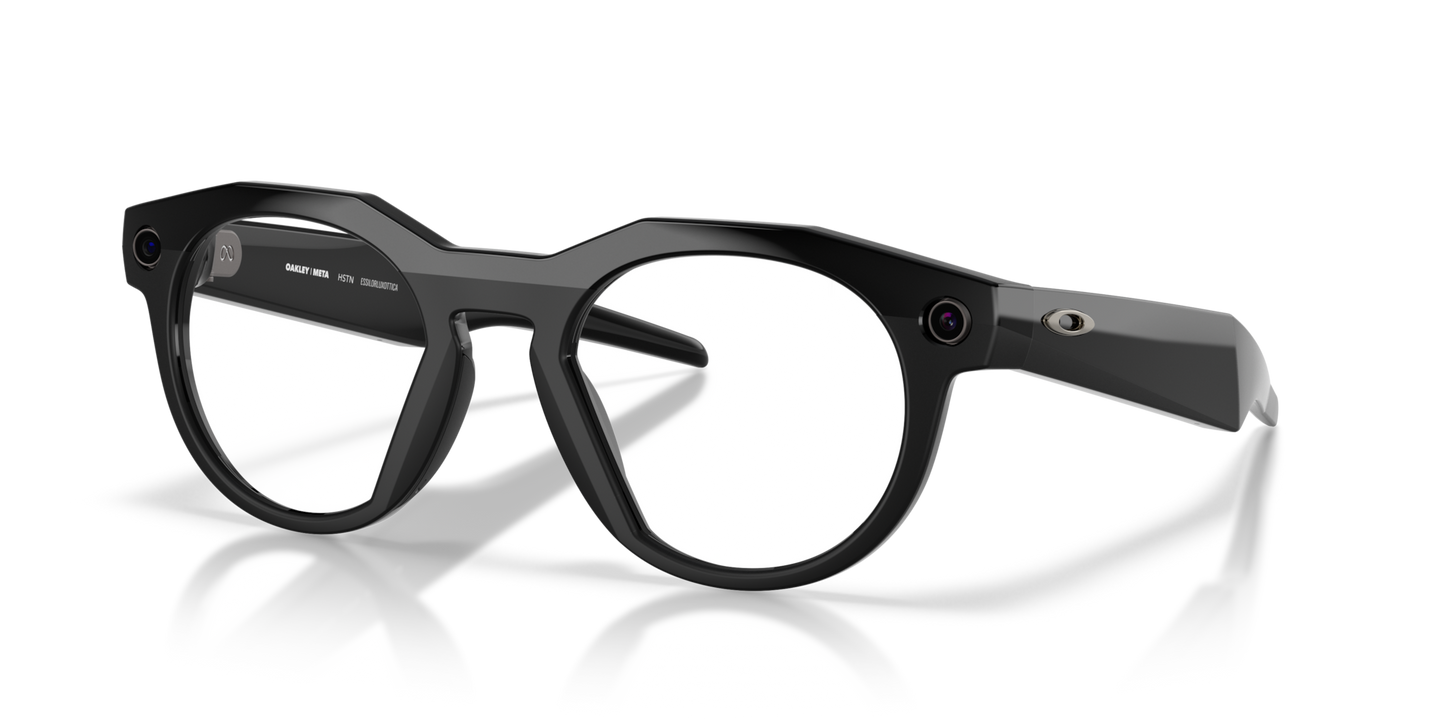 Oakley Meta HSTN Black Frame with Clear Lens