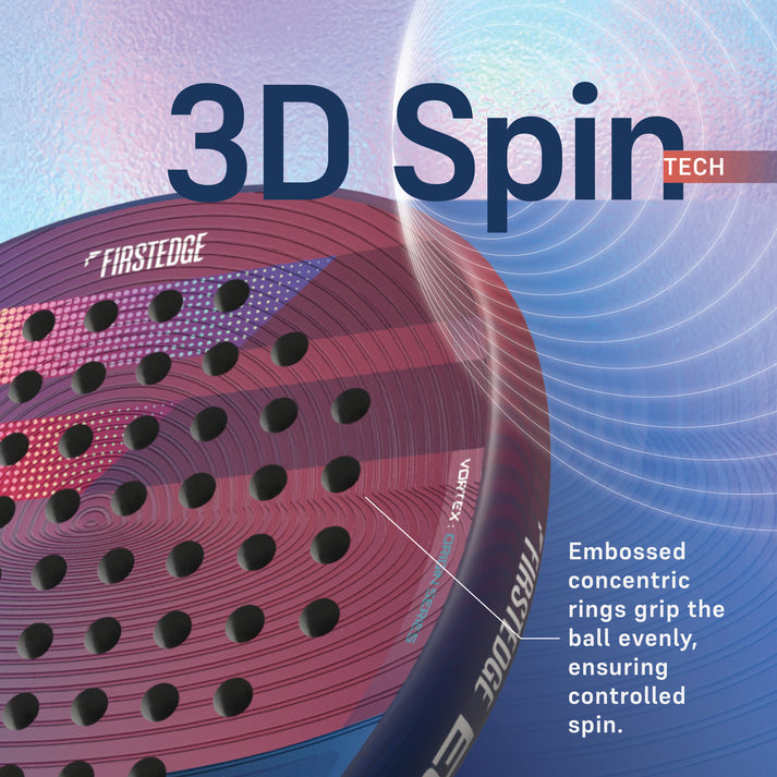 FirstEdge Equinex 3K Carbon Fibre Padel Racket