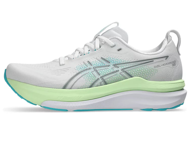 Asics Gel-kayano 33 Wide White/Energy Aqua