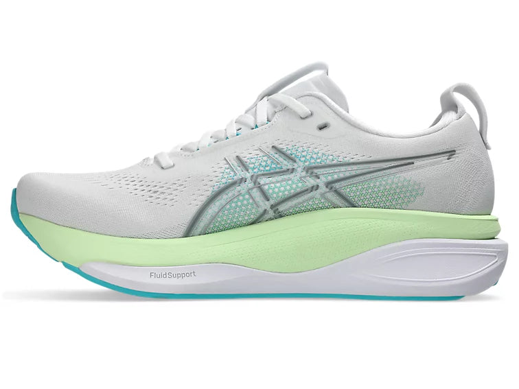 Asics Gel-kayano 33 Wide White/Energy Aqua