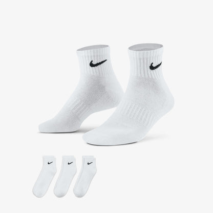 NIKE EVERYDAY TRAINING ANKLE SOCKS WHITE