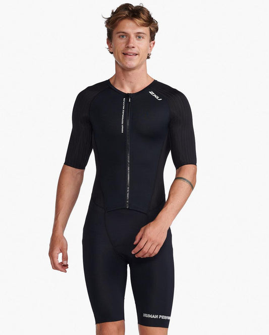 2XU Aero Sleeved Trisuit-M-Black/White