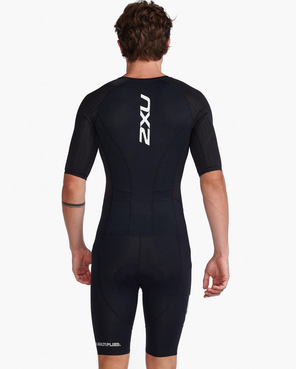 2XU Aero Sleeved Trisuit-M-Black/White