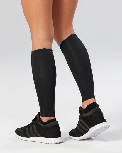 2xu light speed compression calf guards Core Colour: Black/Gold