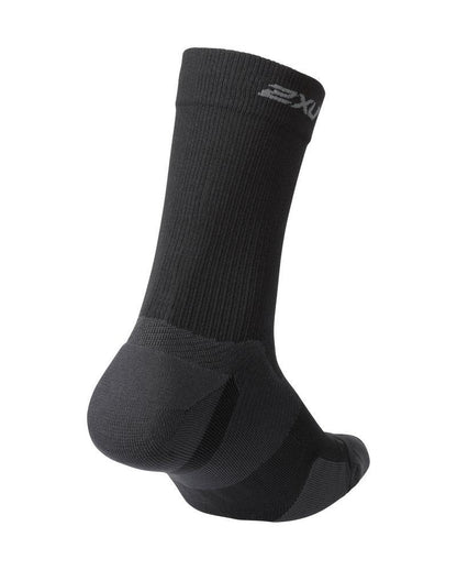 2XU VECTR Cushion Compression Socks-M-Black/Titanium