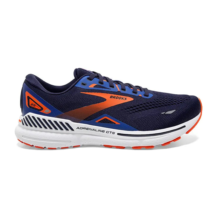 BROOKS Men's Adrenaline GTS 23 peacoat orange surf the web