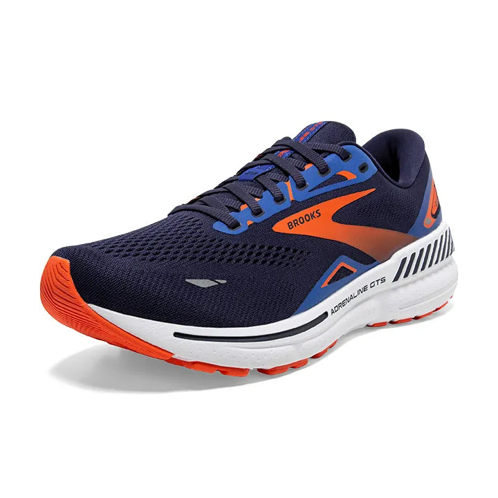 BROOKS Men's Adrenaline GTS 23 peacoat orange surf the web
